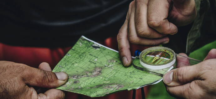 Map and compass