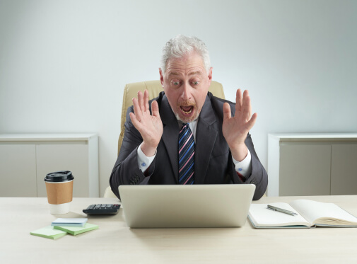 Office man at the computer