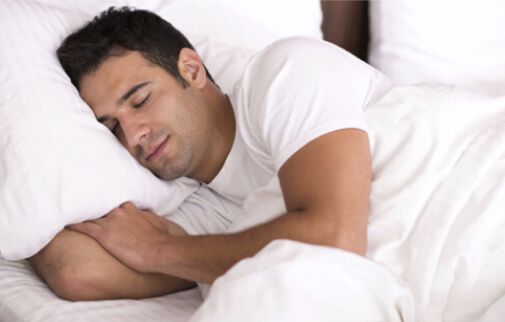 Man in bed