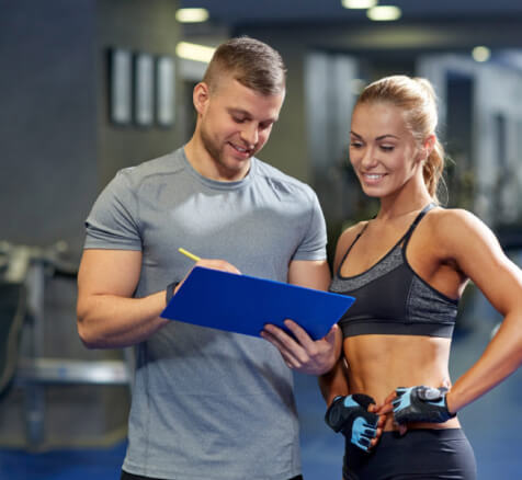 Coach and athlete