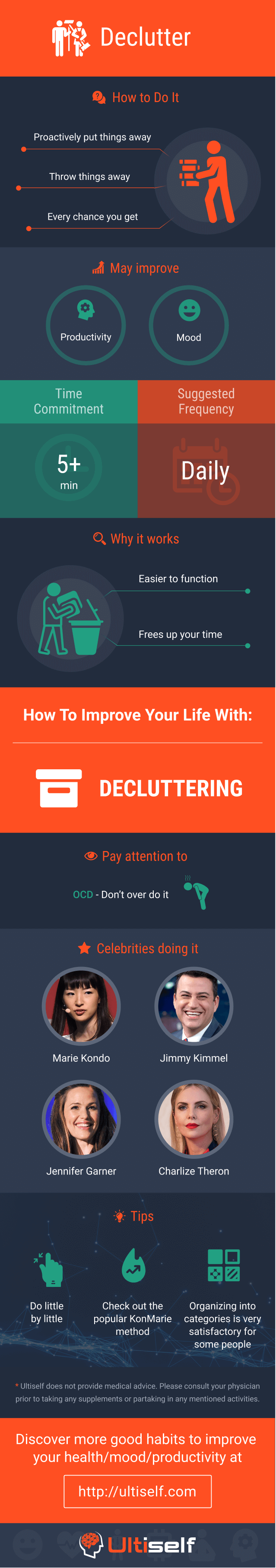 Declutter infographic